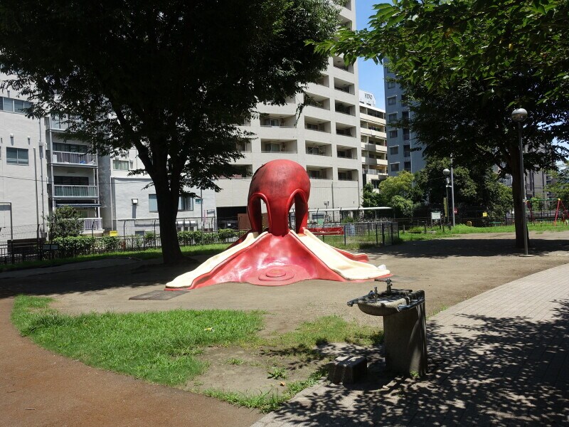 子供たちがこのタコで遊んでいる光景をよく見かけます