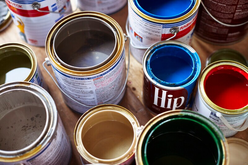 塗料にも注意が必要