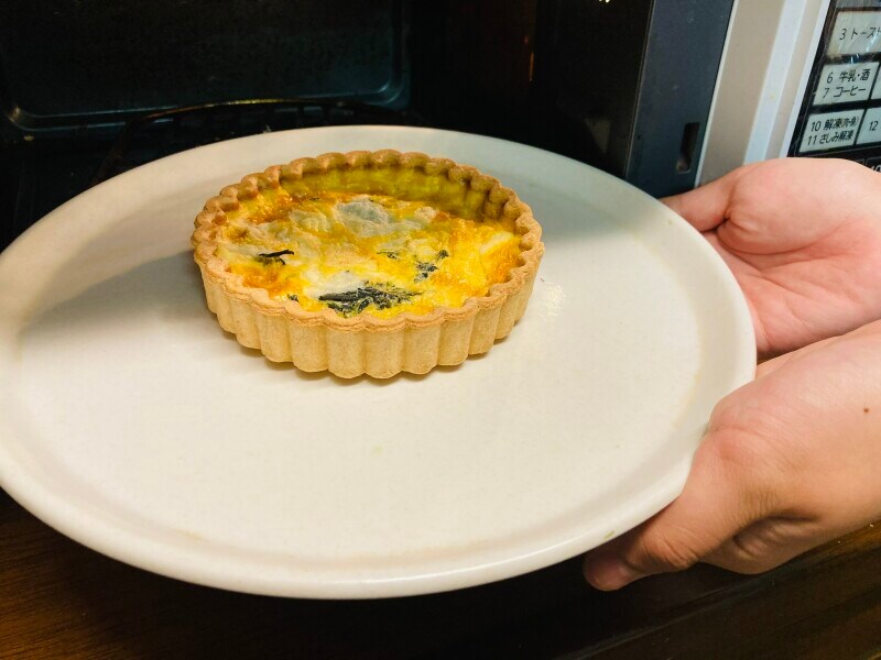 最初に電子レンジで解凍