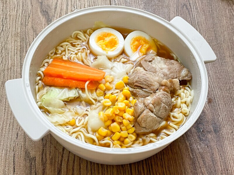 3COINSのビストロヌードルで作ったインスタントラーメン