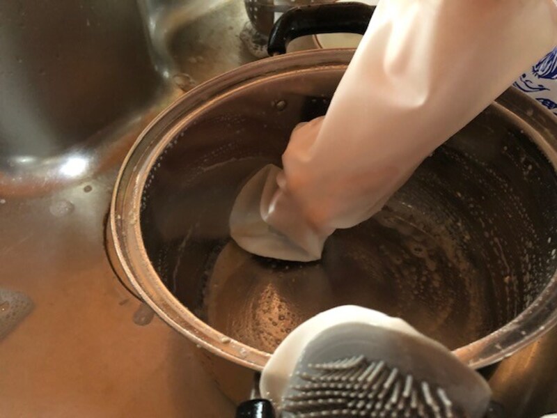 鍋を洗ってみる