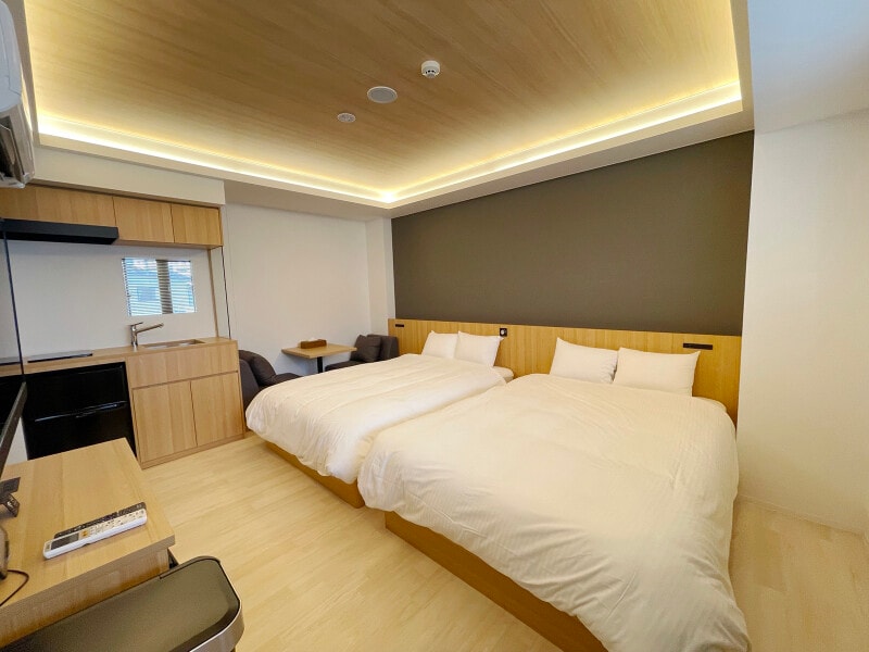 4人まで泊まれる「エグゼクティブツイン」