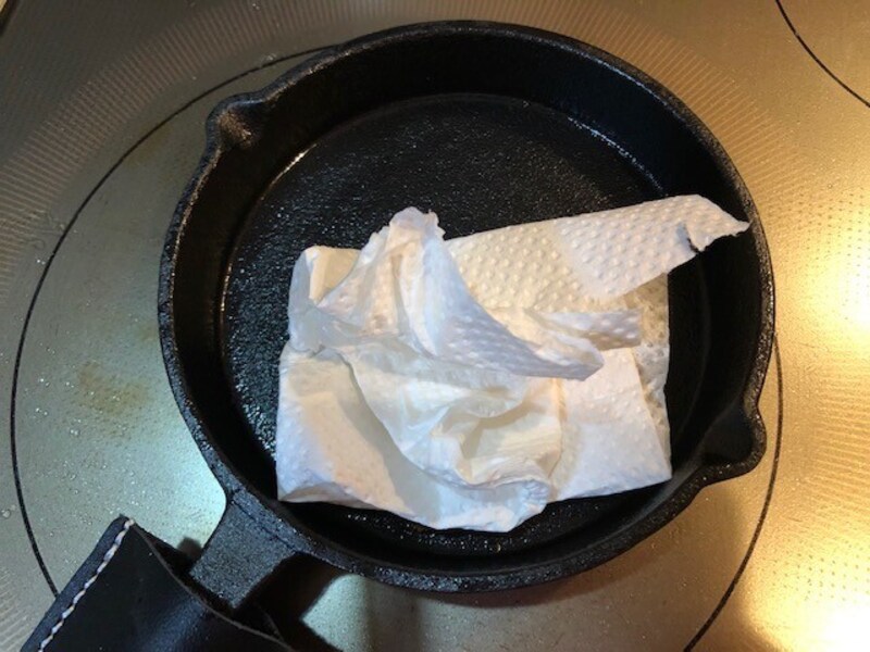 キッチンペーパーでふく