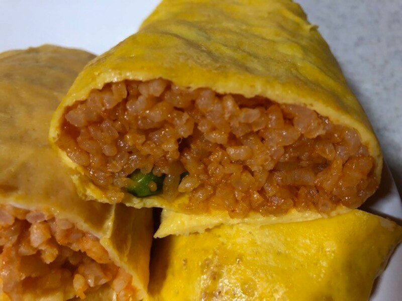 ボイルしたオムライス