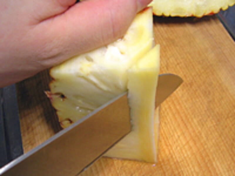 パイナップルの切り方4