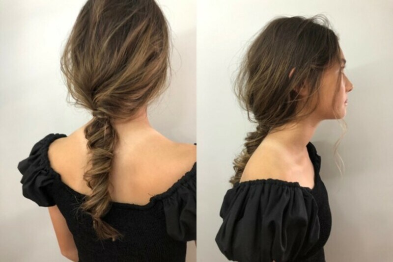 おすすめ3：ねじるだけのニュアンシーひとつ結び（画像提供：bangs［バングス］）