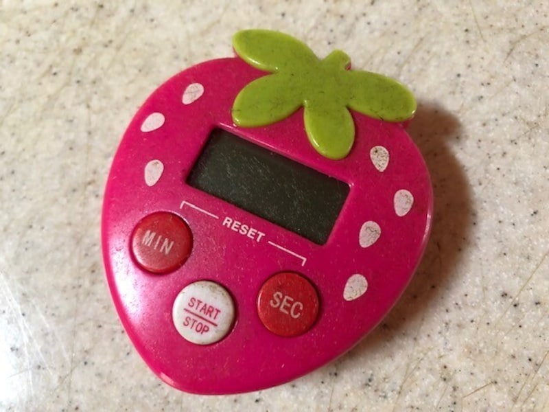 汚れているキッチンタイマー