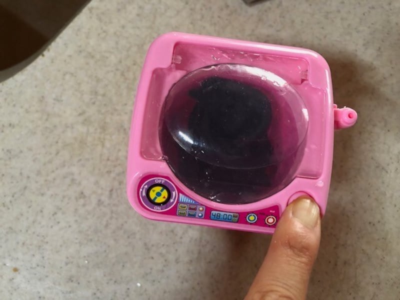 ミニ洗濯機で洗ってみる