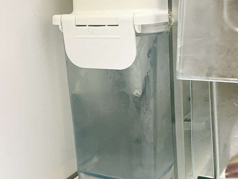 製氷機掃除が終わったらすすぎをする