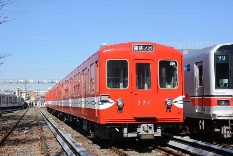 里帰りした500形電車