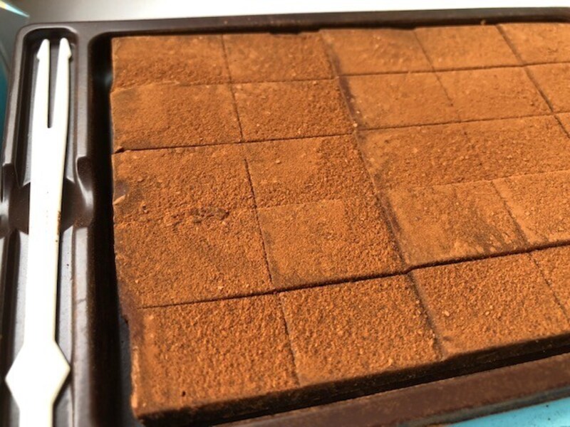 ココアパウダーたっぷり