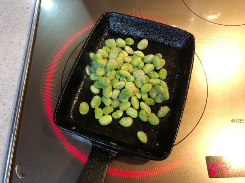 フライパンで加熱