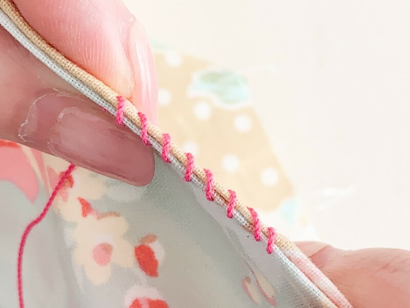 かがり縫い　巻きかがり