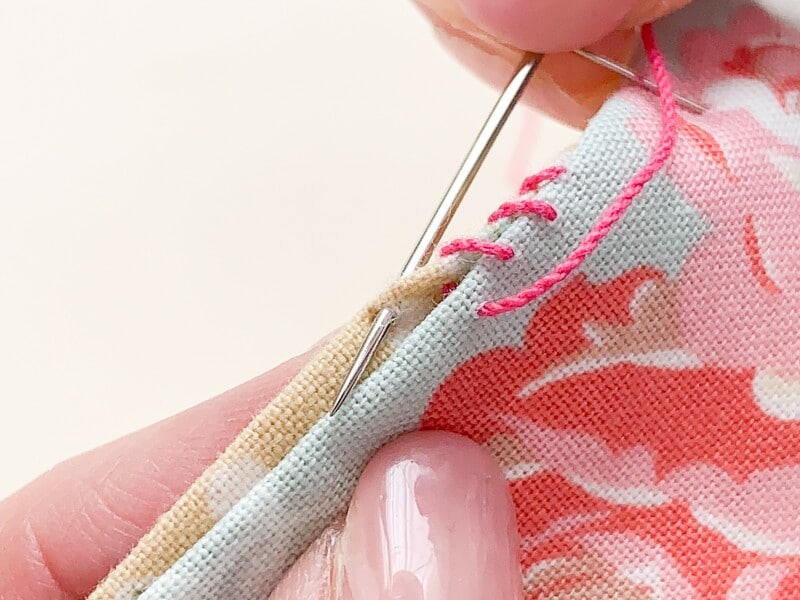 かがり縫い　巻きかがり