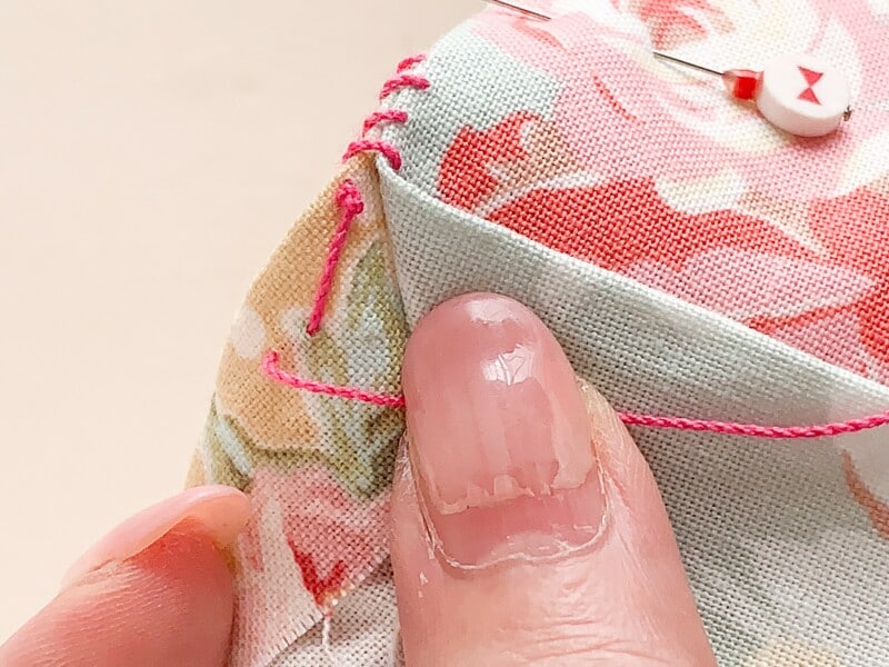 かがり縫い　巻きかがり