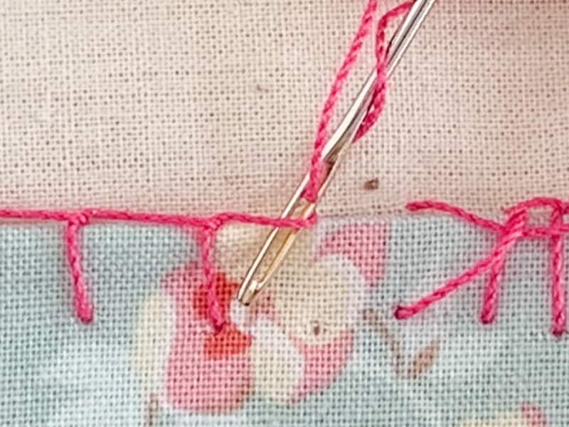 かがり縫い　巻きかがり