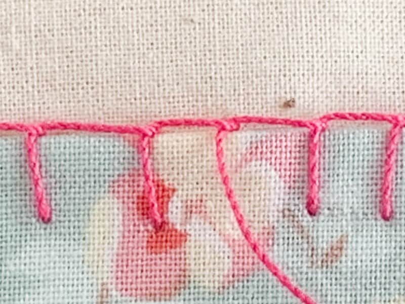 かがり縫い　巻きかがり