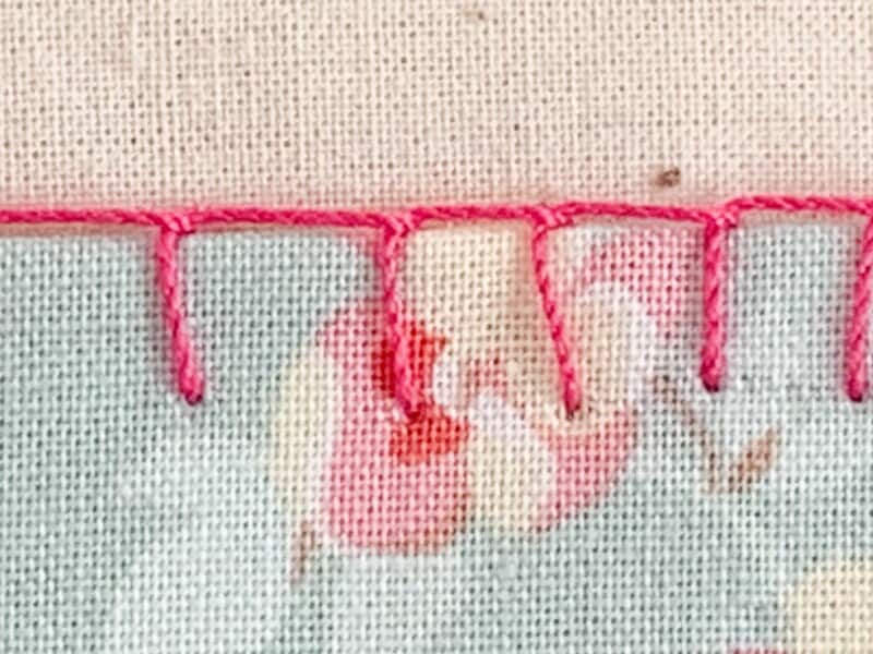 かがり縫い　巻きかがり