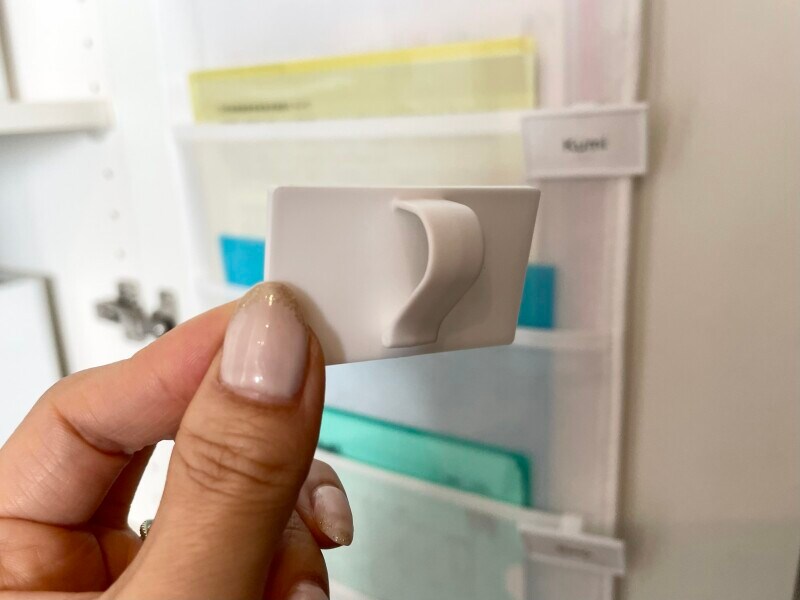 100均で購入したクリップ式の名札を活用