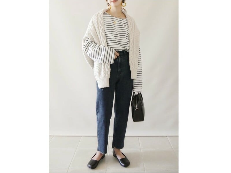 【OKコーデ】上半身をコンパクトにしてバランスを整えて 出典:WEAR