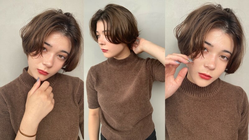 おすすめ2：小顔効果抜群のアシメショート（画像提供：bangs［バングス］）