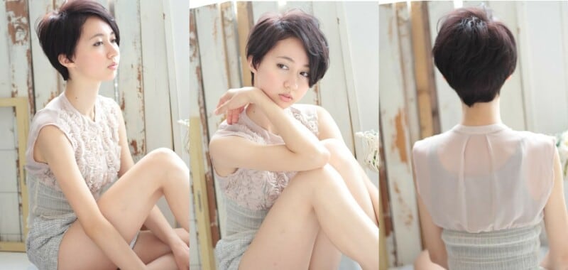 おすすめ3:小顔効果抜群のアシメショート