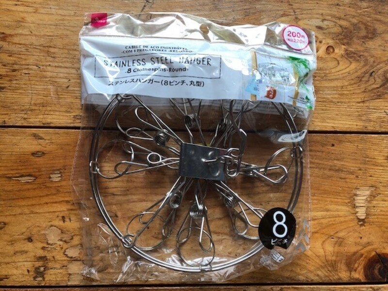 ステンレスハンガー(8ピンチ、丸型)