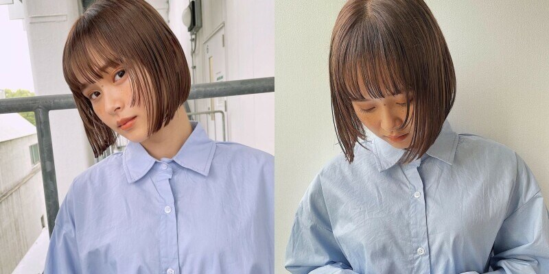 おすすめ3:ナチュラルかわいいワザありボブ