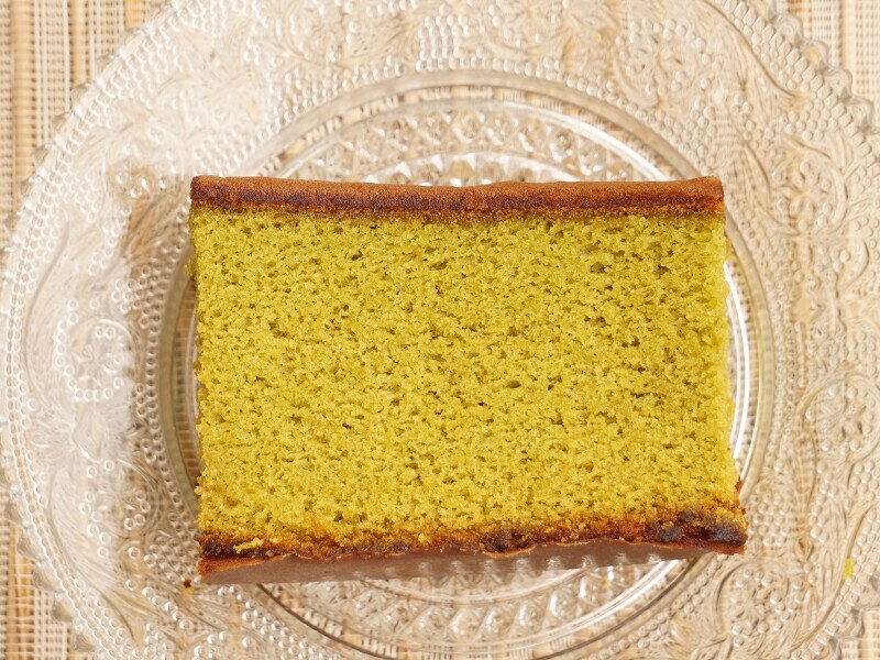 シンプルだからこそ素材のよさがわかる「抹茶カステラ(五三焼製法)」