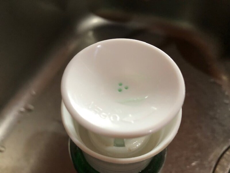 洗剤が出てくる穴