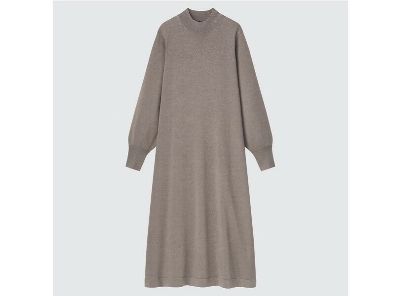 ユニクロ メリノブレンドAラインワンピース 3990円(税込)