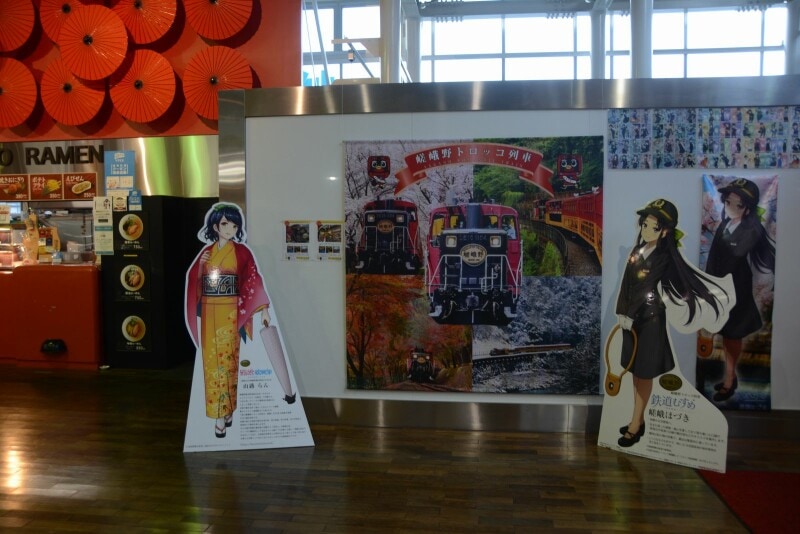 トロッコ嵯峨駅構内