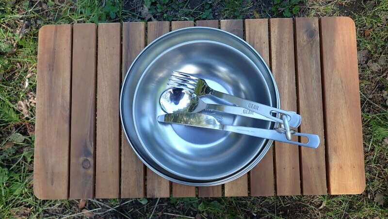 セリアのステンレス食器とカトラリー