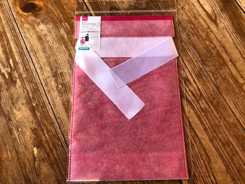 「底マチ不織布巾着バッグ」