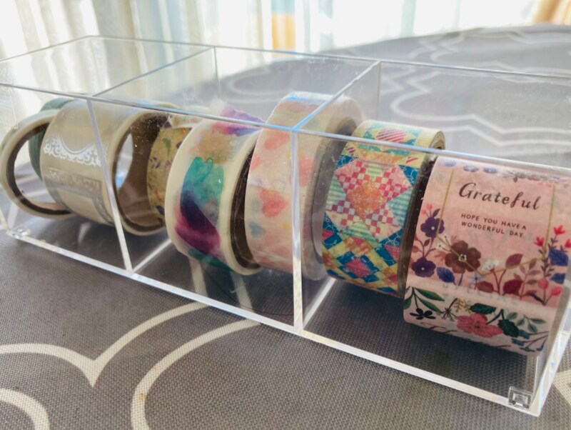 セリアの仕切りBOXを使って収納