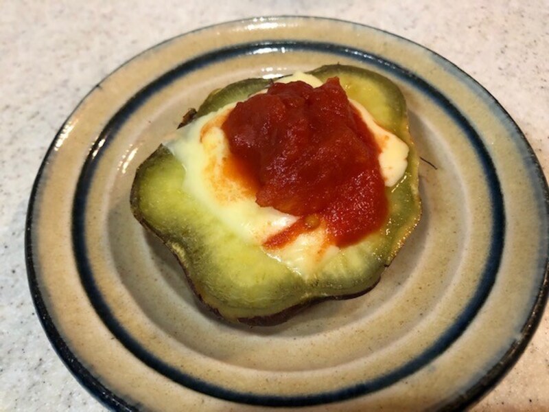 さつまいもチーズに乗せるだけ