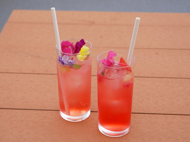 フラワーガーデンスカッシュ(税込700円)……エルダーフラワーが香るノンアルコールカクテル
