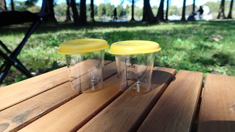 ダイソーの調味料入れ「ドレッシングカップ」