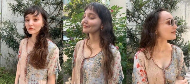 おすすめ4:ハンサム仕立てのオン眉ワンレンロング