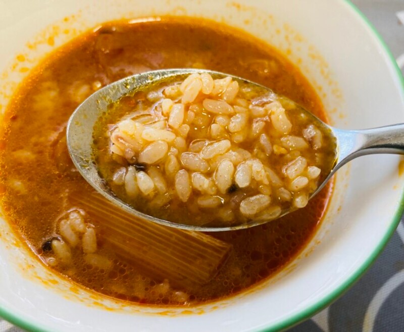 最後はご飯を加えておじやに