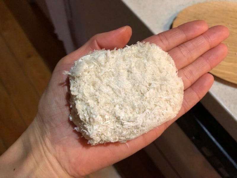 凍った状態で揚げる