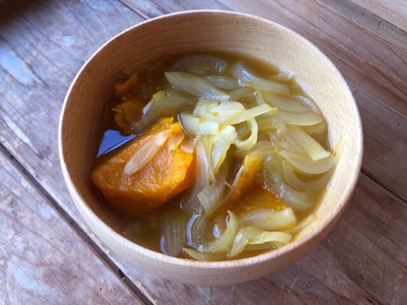 かぼちゃのコンソメスープ