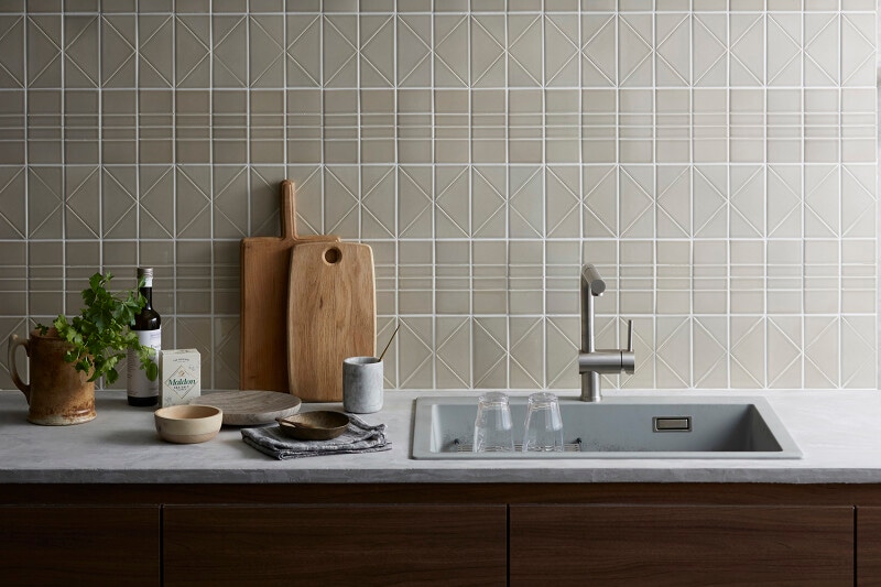 クオーツ系シンク,オーバー納まり,シンクのカラーコーディネート