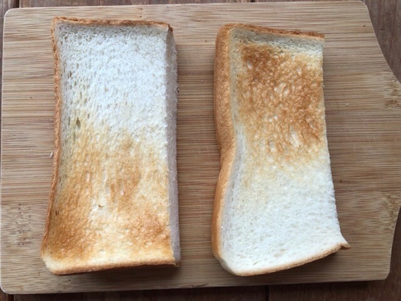 トーストした状態