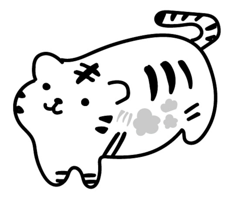 年賀状,イラスト,トラ,寅,虎,2022,無料,フリー,白黒