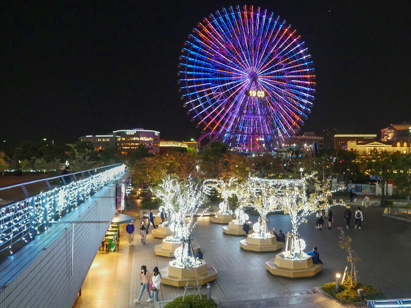 クイーンズパークのイルミネーションは2022年2月28日まで点灯(2021年11月4日撮影)