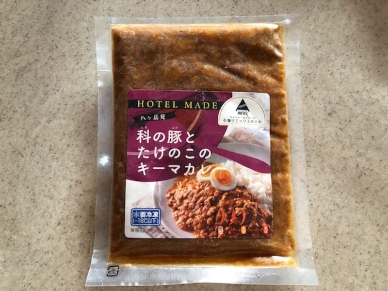 「科の豚とたけのこのキーマカレー」