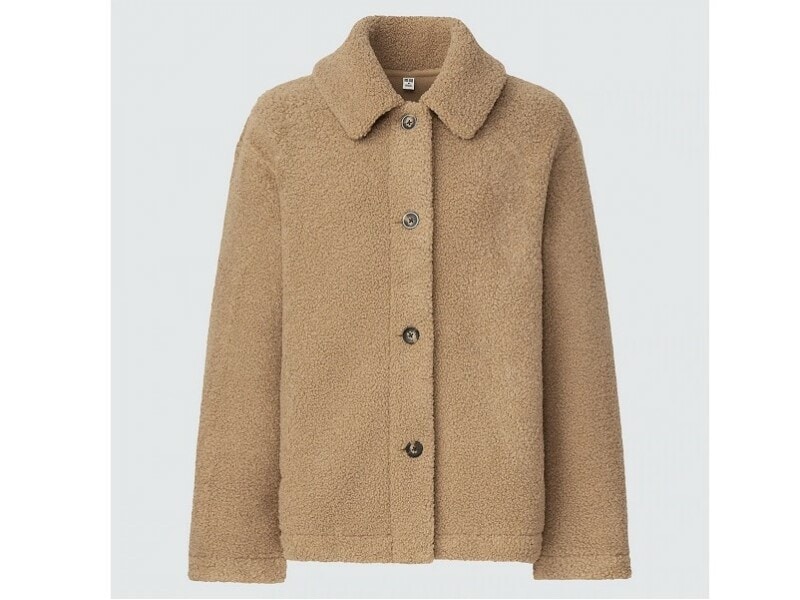 ユニクロ ボアフリースステンカラーショートコート 3990円(税込)