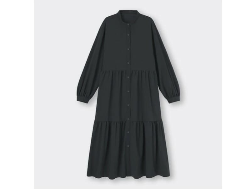 ジーユー ティアードシャツワンピース 2990円(税込)