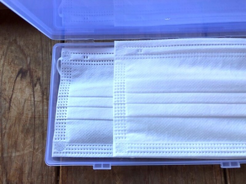 マスクのゴムをきちんと収納する